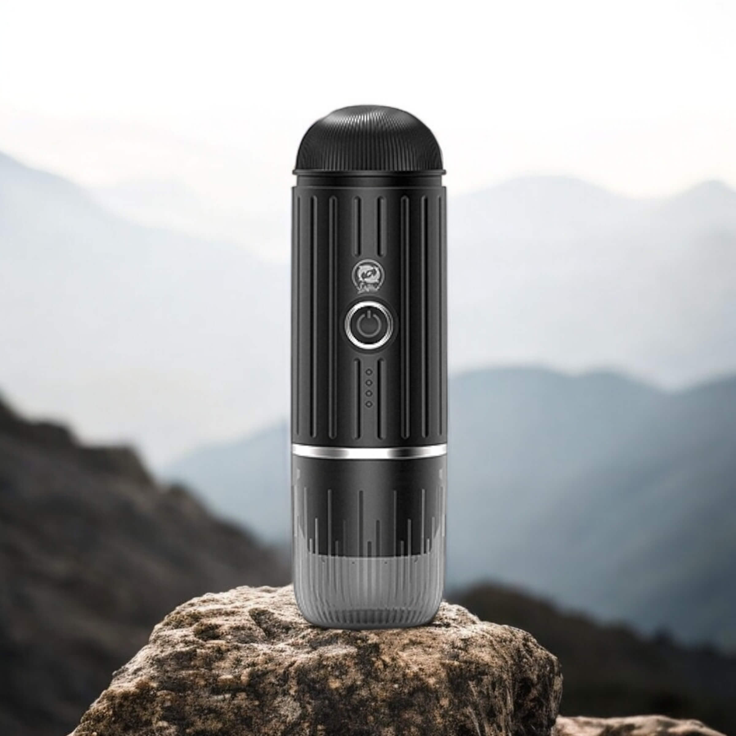 portable coffee maker black