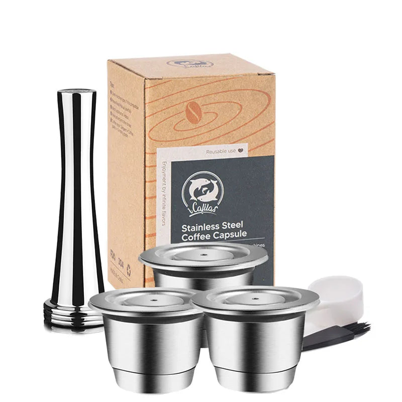 Reusable Nespresso Coffee Capsules Stainless Steel