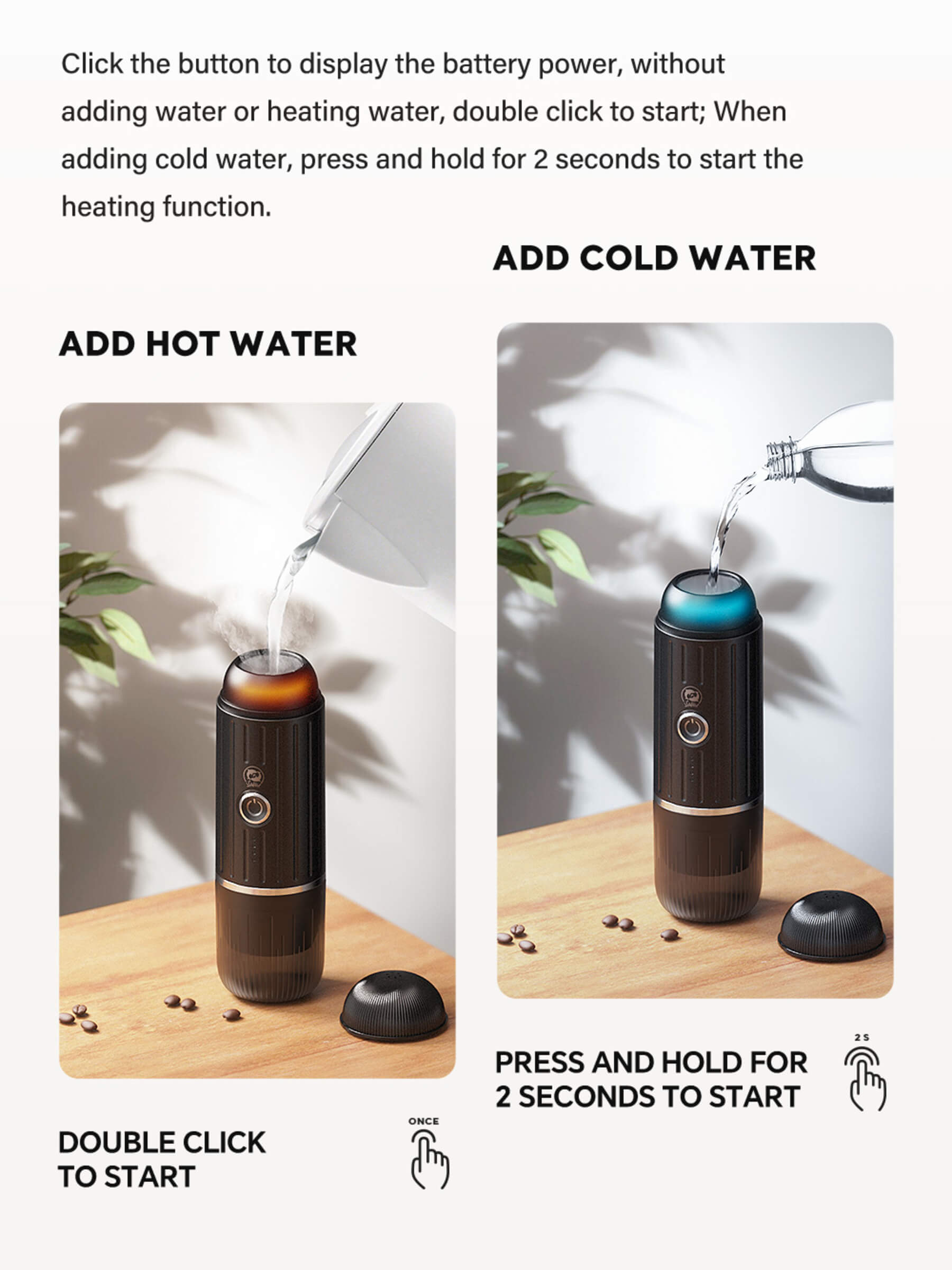 portable coffee maker cold or hot